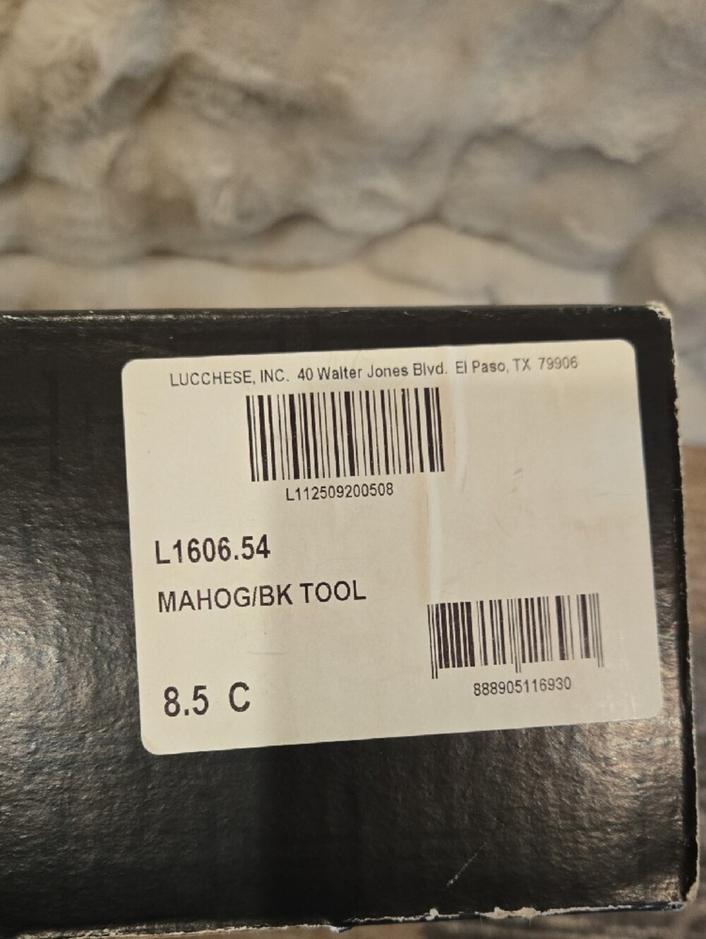 Lucchese Black And Brown Tooled Leather Cowboy Boots - Picture 7 of 9